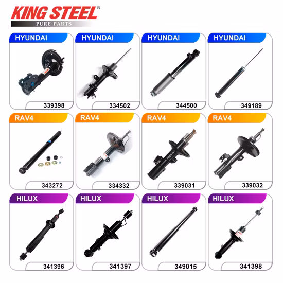 China Wholesale Auto Car Suspension Parts Front Rear Shock Absorbers for Toyota Corolla Yaris RAV4 Hilux Hyundai Suzuki Honda Nissan